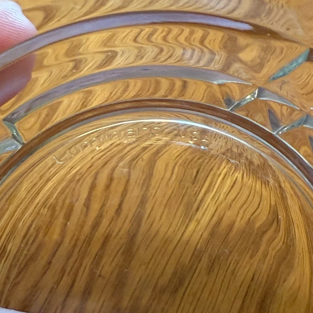 Set of 4 Elegant Vintage Luminarc USA Clear Glass Bowls